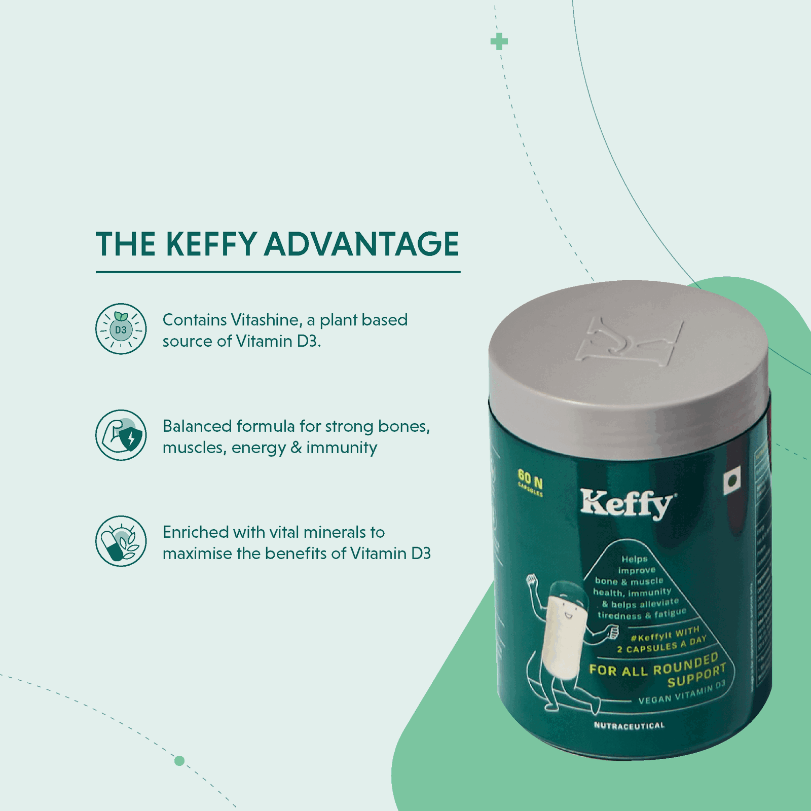 For All Rounded Support (Vitamin D3) - Keffy